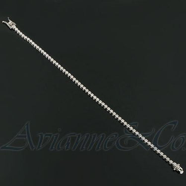 14K Solid White Gold Womens Diamond Tennis Bracelet 1.50 Ctw